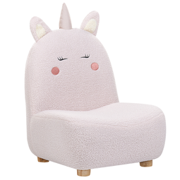 Beliani LULEA - Kinderstoel - Roze - Nepbont