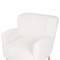 Beliani TUMBA - Fauteuil - Wit - Polyester