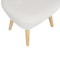 Beliani TUMBA - Fauteuil - Wit - Polyester