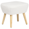 Beliani TUMBA - Fauteuil - Wit - Polyester
