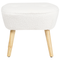 Beliani TUMBA - Fauteuil - Wit - Polyester