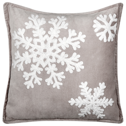 Beliani MURRAYA - Sierkussen set van 2 - Wit/Grijs - Fluweel