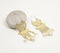 Pearl & Gold-Toned Feligree Dangle Earrings