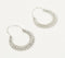 Silver-Toned Boho Hoop Earrings