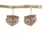 Quirky Owl Beaded Dangle Earrings