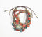 Retro Beaded Boho Cluster Bracelet
