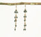 Sage Beaded Metallic Drop Earrings