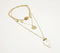 Seashell & Metallic Charm Boho necklace
