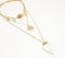Seashell & Metallic Charm Boho necklace