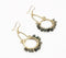 Semi-Precious Stone & Iron Dangle earrings