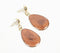 Sepia Resin Retro Drop Earrings