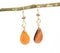 Sepia Stone Dangle Earrings