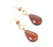 Sepia Stone Dangle Earrings