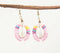 Sequin-Lined Shells Dangle Earrings