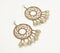 Shell & Thread Dreamcatcher Dangle Earrings