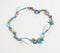 Shells & Beads Blue Thread Bohemian Bracelet