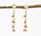 Shining Beads of Brass Drop Earrings