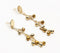 Shining Beads of Brass Drop Earrings