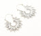 Silver-Toned Brass Huggie Hoop Earrings