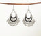 Silver-Toned Chandelier Earrings