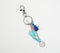 Silver-Toned Charm & Pompom Tasseled Keyring