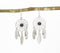 Silver-Toned Dreamcatcher Dangle Earrings