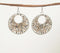 Silver-Toned Iron & Glass Beads Dangle Earrings
