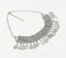 Silver-Toned Iron Coins Tribal Bib Necklace
