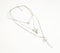 Silver-Toned Iron Layered Necklace with Extension Chain