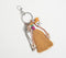 Silver-Toned Maximal Tasseled Keyring