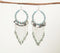 Silver-Toned Iron, Sequin & Glass Beads Dangle Earrings