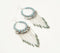 Silver-Toned Iron, Sequin & Glass Beads Dangle Earrings