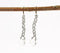 Silver-Toned Metal & Glass Beads Dangle Earrings