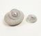 Silver-Toned Wheel Stud Earrings