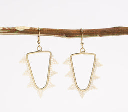 Spike Beaded Drop Earrings