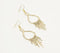 Statement Brass Drop Earrings