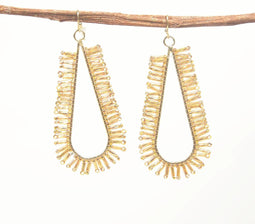 Statement Metallic Firecracker earrings
