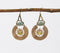 Statement Natural Stone Metallic Earrings