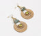 Statement Natural Stone Metallic Earrings