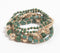 Statement Sage & Metallic Cluster Bracelet