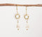Sun Drop Pearl Dangle Earrings