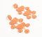 Tangerine Raffia Layered Drop Earrings