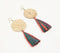 Tassel Raffia & Woven Bamboo Earrings