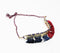 Tasseled & Beaded Metallic Necklace