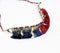 Tasseled & Beaded Metallic Necklace