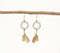 Tassled & Coiled Metallic Dangle Earrings