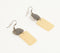 Textured Brass & Resin Dangle Earring
