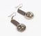 Textured Resin Dangle Earrings