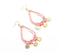 Thread-Wrapped & Gold-Toned Drop-Shaped Dangle Earrings