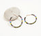 Tribal Beaded Hoop Earrings